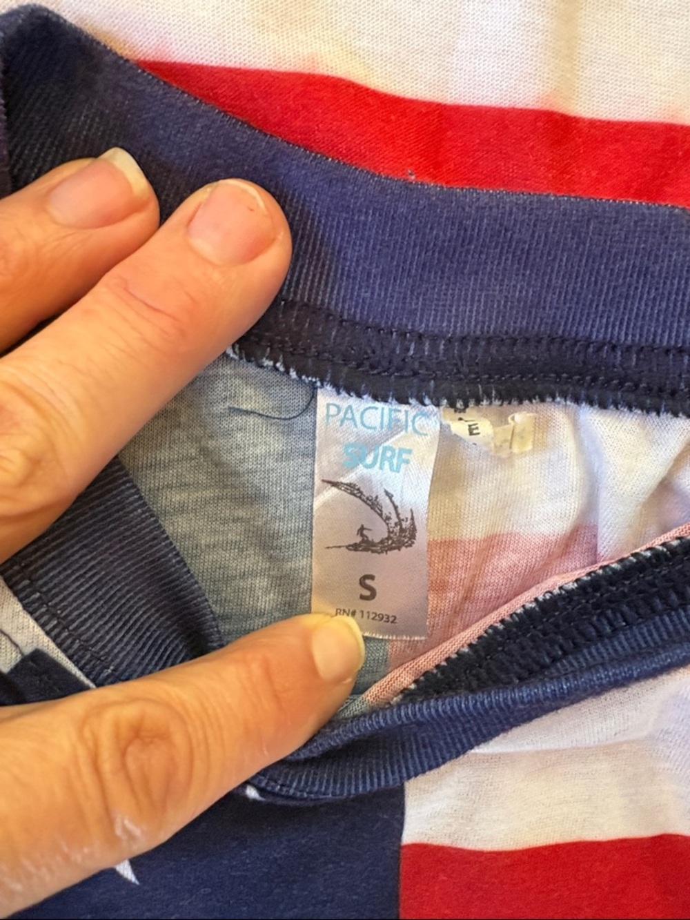 Pacifica Stars & Stripes Sleeveless Tank Top - Red, White & Blue - Picture 2 of 3